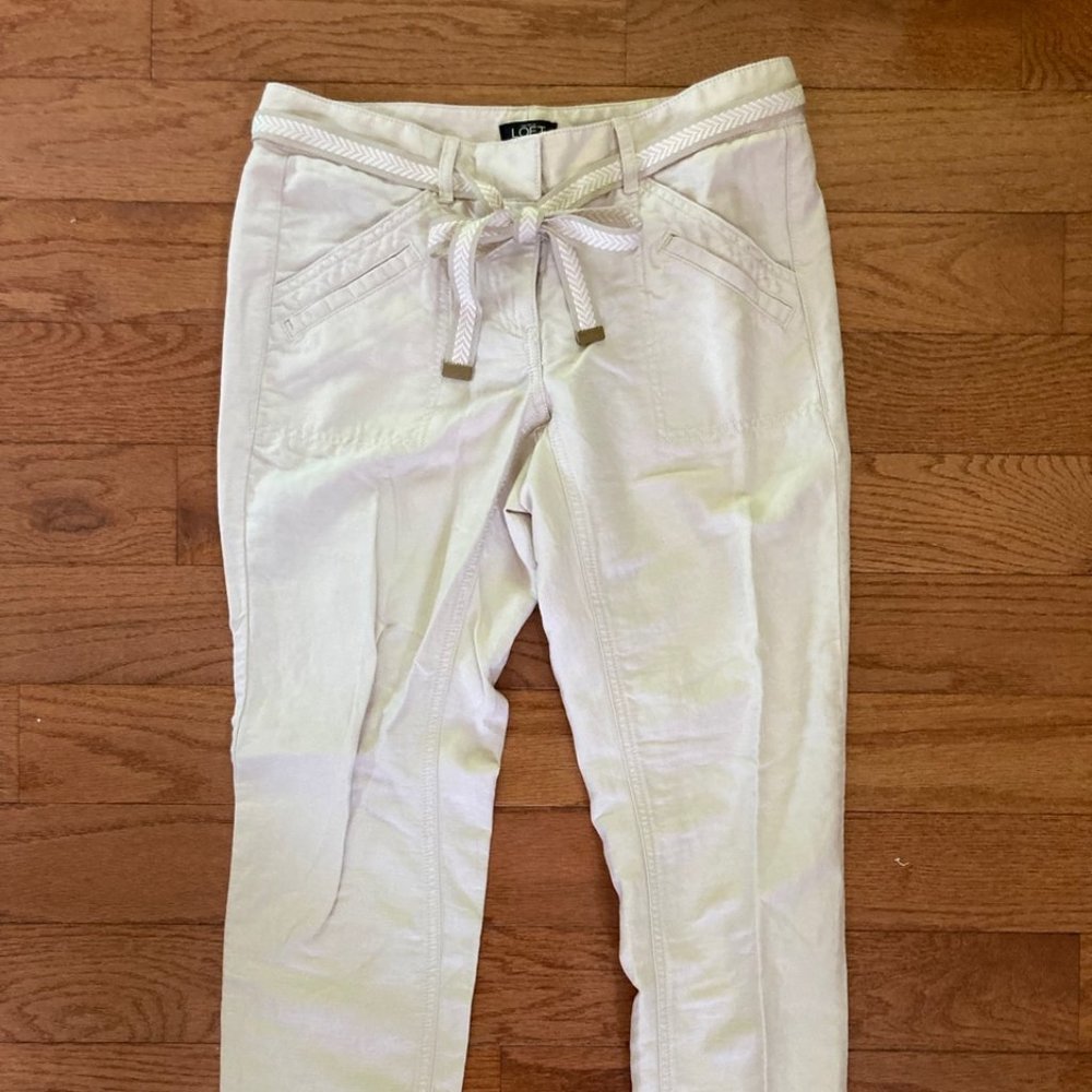 LOFT linen cotton pants OOP  NWOT